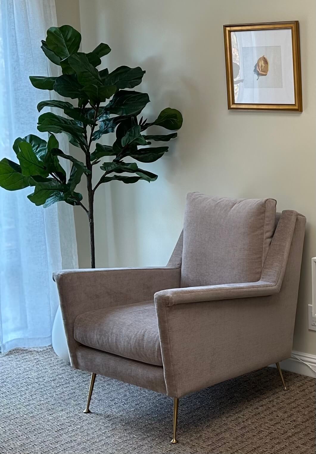 Therapy office at Renewed Relationships Counseling Group, Danville CA